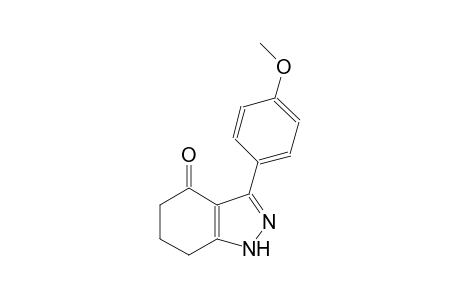 4H-indazol-4-one, 1,5,6,7-tetrahydro-3-(4-methoxyphenyl)-