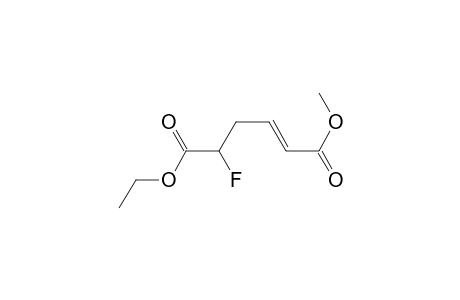 2-Hexenedioic acid, 5-fluoro-, 6-ethyl 1-methyl ester, (E)-