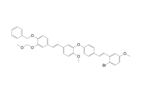 1-(Benzyloxy)-4-((E)-3-(4-((E)-2-bromo-5-methoxystyryl)phenoxy)-4-methoxystyryl)-2-(methoxymethoxy)benzene