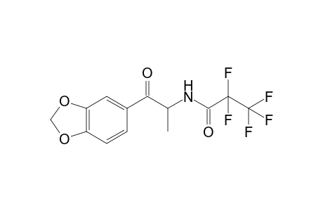 N-(1-(benzo[d][1,3]dioxol-5-yl)-1-oxopropan-2-yl)-2,2,3,3,3-pentafluoropropanamide