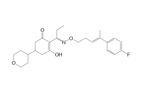 2-Cyclohexen-1-one, 2-[1-[[[4-(4-fluorophenyl)-3-pentenyl]oxy]imino]propyl]-3-hydroxy-5-(tetrahydro-2H-pyran-4-yl)-, (?,E)-