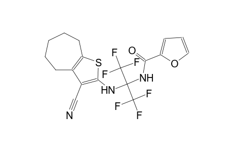 2-furancarboxamide, N-[1-[(3-cyano-5,6,7,8-tetrahydro-4H-cyclohepta[b]thien-2-yl)amino]-2,2,2-trifluoro-1-(trifluoromethyl)ethyl]-