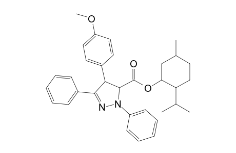 Menthyl 4,5-dihydro-1,3-diphenyl-4-(4'-methoxyphenyl)-1H-pyrazole-5-carboxylate