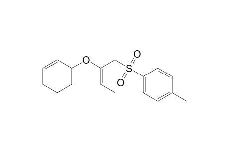 Benzene, 1-[[2-(2-cyclohexen-1-yloxy)-2-butenyl]sulfonyl]-4-methyl-, (E)-