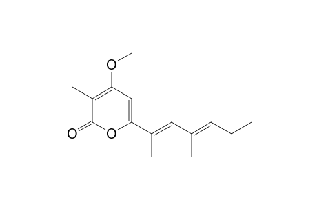 4-methoxy-3-methyl-6-[(2E,4E)-4-methylhepta-2,4-dien-2-yl]pyran-2-one