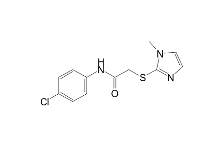 4'-chloro-2-[(1-methylimidazol-2-yl)thio]acetanilide