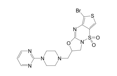 8-BROMO-2-[1-[4-(2-PYRIMIDINYL)-PIPERAZINYL]]-METHYL-2,3-DIHYDROOXAZOLO-[3,2-B]-THIENO-[3,4-E]-[1,2,4]-THIADIAZINE-5,5-DIOXIDE