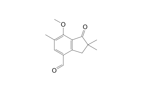 4-Formyl-7-methoxy-2,2,6-trimethyl-1-indanone