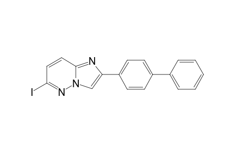 6-iodanyl-2-(4-phenylphenyl)imidazo[1,2-b]pyridazine