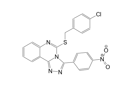 [1,2,4]triazolo[4,3-c]quinazoline, 5-[[(4-chlorophenyl)methyl]thio]-3-(4-nitrophenyl)-