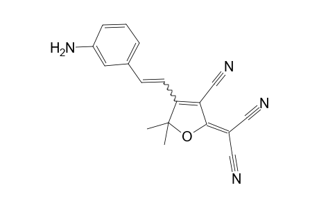 2-[3'-Cyano-4'-(3"-aminostyryl)-5',5'-dimethyl-5H-furan-2'-ylidene]-malonitrile