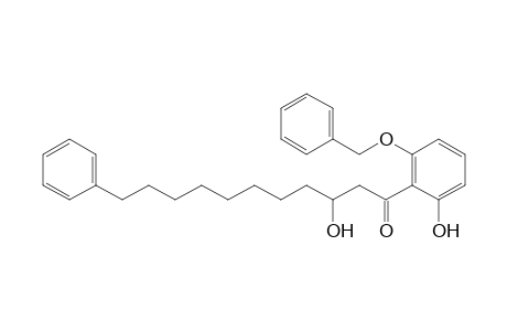 1-(2-benzoxy-6-hydroxy-phenyl)-3-hydroxy-11-phenyl-undecan-1-one