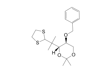 (3RS,4SR)-4-BENZYLOXY-1,1-ETHYLENEDITHIO-3,5-ISOPROPYLIDENEDIOXY-2,2-DIMETHYLPENTANE