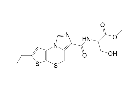 Methyl 2-{[7'-ethyl-4H-imidazo[1,5-d]thieno[2,3-b]-(1,4)-thiazine-3'-yl]carbonyl}amino - 3-hydroxypropanoate