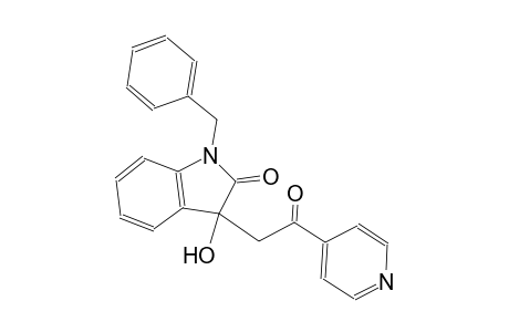 1-benzyl-3-hydroxy-3-[2-oxo-2-(4-pyridinyl)ethyl]-1,3-dihydro-2H-indol-2-one