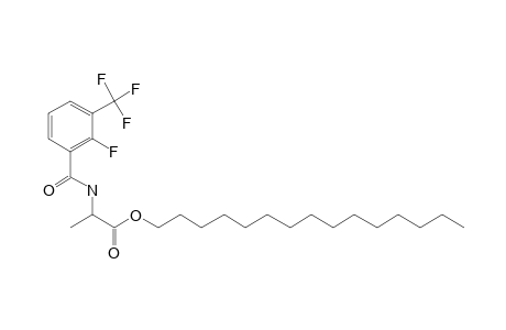 D-Alanine, N-(2-fluoro-3-trifluoromethylbenzoyl)-, pentadecyl ester