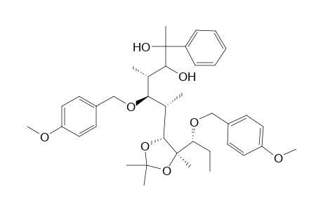 Undecitol, 1,2,6,8,11-pentadeoxy-3,7-bis-O-[(4-methoxyphenyl)methyl]-6,8-dimethyl-4-C-methyl-4,5-O-(1-methylethylidene)-10-C-phenyl-