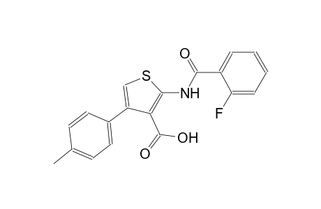 2-[(2-fluorobenzoyl)amino]-4-(4-methylphenyl)-3-thiophenecarboxylic acid