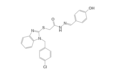 acetic acid, [[1-[(4-chlorophenyl)methyl]-1H-benzimidazol-2-yl]thio]-, 2-[(E)-(4-hydroxyphenyl)methylidene]hydrazide