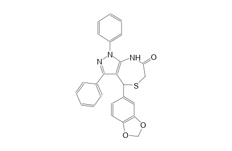 4-(1,3-Benzodioxol-5-yl)-1,3-diphenyl-4,8-dihydro-1H-pyrazolo[3,4-e][1,4]thiazepin-7(6H)-one
