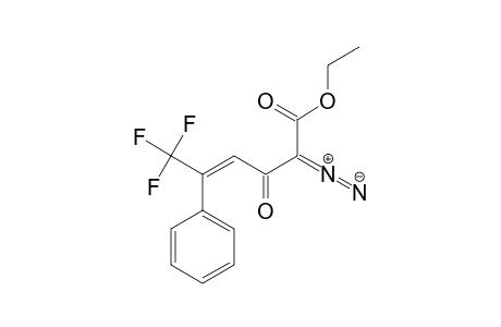 Ethyl (E)-2-diazo-3-oxo-5-phenyl-5-trifluoromethylpent-4-enoate