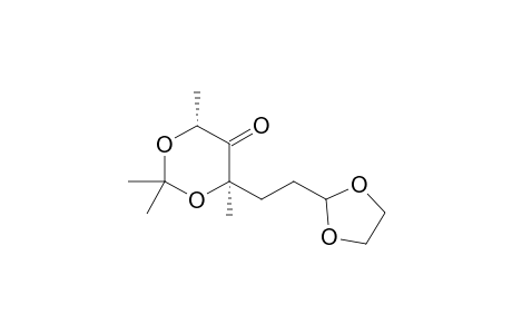 (4R,6R)-4-[2-(1,3-dioxolan-2-yl)ethyl]-2,2,4,6-tetramethyl-1,3-dioxan-5-one