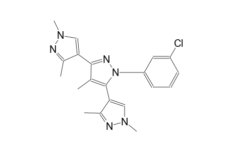 1'-(3-chlorophenyl)-1,1'',3,3'',4'-pentamethyl-1H,1'H,1''H-4,3':5',4''-terpyrazole