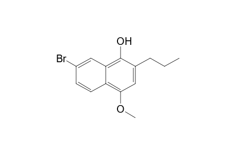 7-Bromo-4-methoxy-2-propylnaphthalene-1-ol