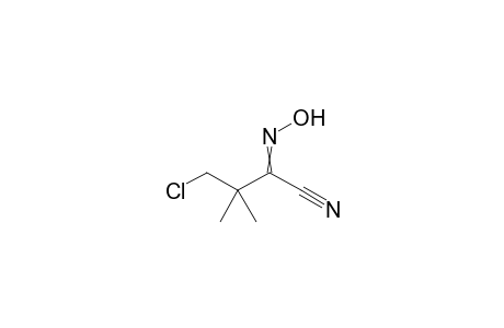Butanenitrile, 4-chloro-2-(hydroxyimino)-3,3-dimethyl-