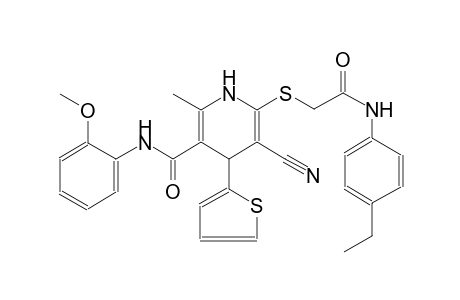 3-pyridinecarboxamide, 5-cyano-6-[[2-[(4-ethylphenyl)amino]-2-oxoethyl]thio]-1,4-dihydro-N-(2-methoxyphenyl)-2-methyl-4-(2-thienyl)-
