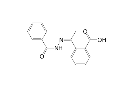 Benzoic acid, 2-(1-benzoylhydrazonoethyl)-