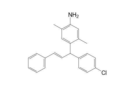 (E)-4-[1-(4-chlorophenyl)-3-phenylallyl]-2,5-dimethylaniline