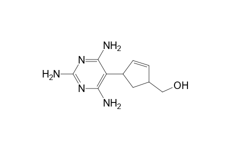 5-[4'-(Hydroxymethyl)cyclopent-2'-enyl]pyrimidine-2,4,6-triamine