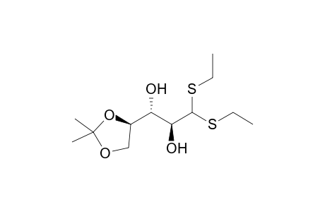 4,5-O-isopropylidene-D-lyxose diethyldithioacetal