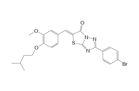 thiazolo[3,2-b][1,2,4]triazol-6(5H)-one, 2-(4-bromophenyl)-5-[[3-methoxy-4-(3-methylbutoxy)phenyl]methylene]-, (5Z)-