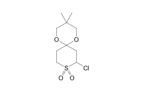 8-CHLORO-3,3-DIMETHYL-1,5-DIOXA-9-THIASPIRO-[5.5]-UNDECANE-9,9-DIOXIDE;X=CL