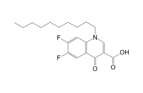 1-decyl-6,7-difluoro-4-oxo-1,4-dihydro-3-quinolinecarboxylic acid