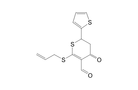 2-(allylthio)-4-keto-6-(2-thienyl)-5,6-dihydrothiopyran-3-carbaldehyde