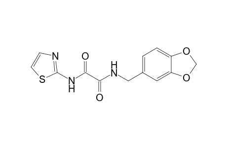 N-Benzo[1,3]dioxol-5-ylmethyl-N'-thiazol-2-yl-oxalamide
