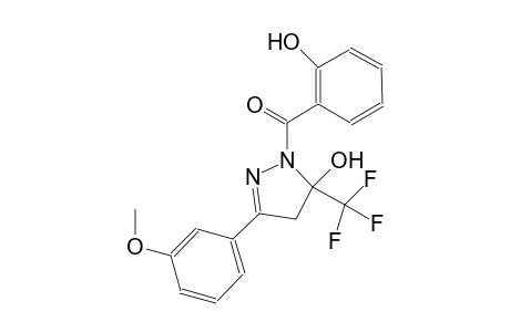 1H-pyrazol-5-ol, 4,5-dihydro-1-(2-hydroxybenzoyl)-3-(3-methoxyphenyl)-5-(trifluoromethyl)-