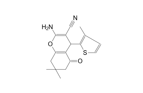4H-1-benzopyran-3-carbonitrile, 2-amino-5,6,7,8-tetrahydro-7,7-dimethyl-4-(3-methyl-2-thienyl)-5-oxo-
