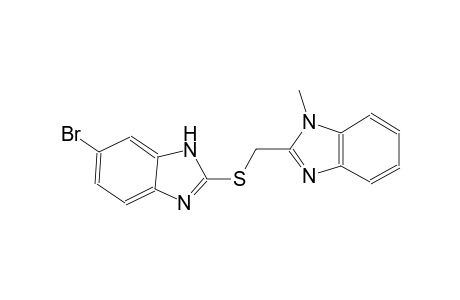 2-([(6-Bromo-1H-benzimidazol-2-yl)sulfanyl]methyl)-1-methyl-1H-benzimidazole