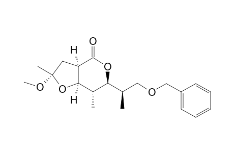 8-Methoxy-5,8-dimethyl-4-(3-benzyloxyprop-2-yl)-3,7-dioxabicyclo[4.3.0]nonan-2-one isomer