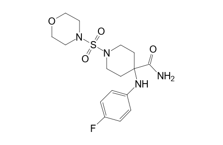 4-Piperidinecarboxamide, 4-[(4-fluorophenyl)amino]-1-(4-morpholinylsulfonyl)-
