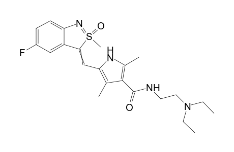 (E/Z)-N-[2-(Diethylamino)ethyl]-5-[(5-fluoro-2-methyl-2-oxido-3H-2lambda4-benzo[c]isothiazol-3-ylidene)methyl]-2,4-dimethyl-1H-pyrrole-3-carboxamide
