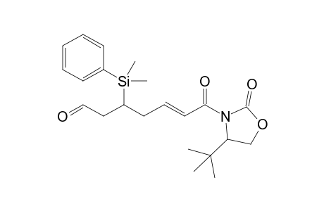 4-tert-Butyl-3-[1,7-dioxo-5-(phenyldimethylsilyl)hept-2-en-1-yl]tetrahydro-2-oxazolone