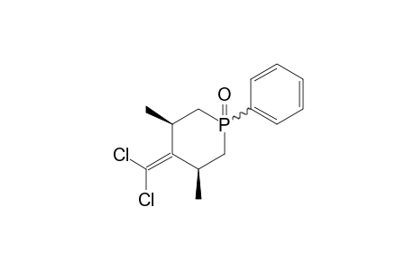 4-(Dichloromethylene)-3,5-dimethyl-1-phenyl-hexahydrophsphinine - 1-oxide