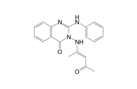 2-Anilino-3-[(1-methyl-3-oxo-1-butenyl)amino]-4(3H)-quinazolinone