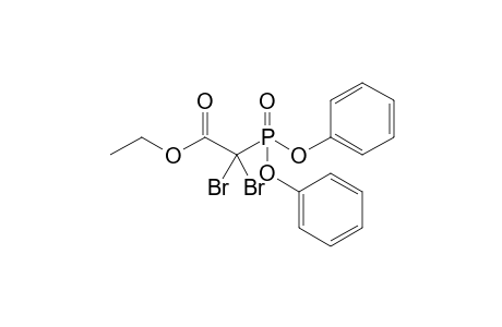 2,2-Dibromo-2-diphenoxyphosphoryl-acetic acid ethyl ester