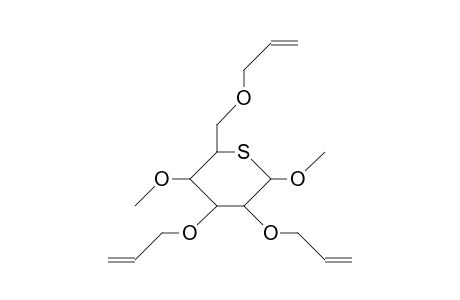 Methyl 2,3,6-tri-O-allyl-4-O-methyl-5-thio-A-D-glucopyranoside